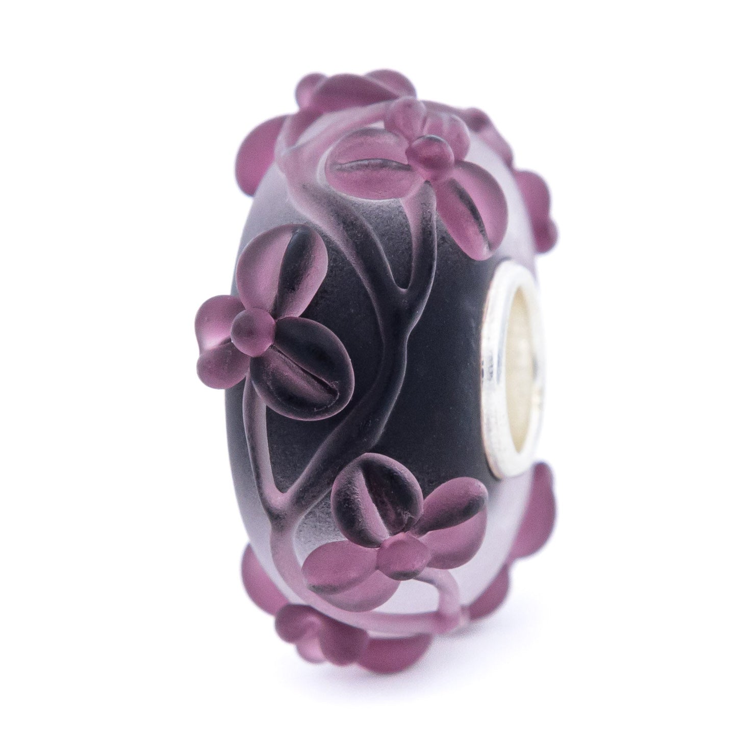Elfbeads Black Currant Flowertwig Frost (G220915) glass Charm - The Alternative Bead official German Retailer. Buy 4 get 5 - free DHL Shipping for all orders above 150€