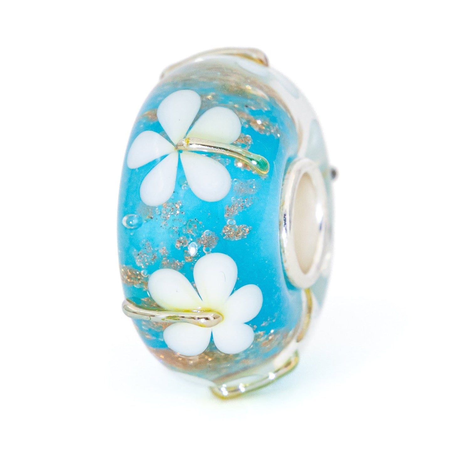 Elfbeads Blue Lagoon Dandelions (G220715) glass Bead - The Alternative Bead official German Retailer. Buy 4 get 5 - free DHL Shipping for all orders above 150 ?