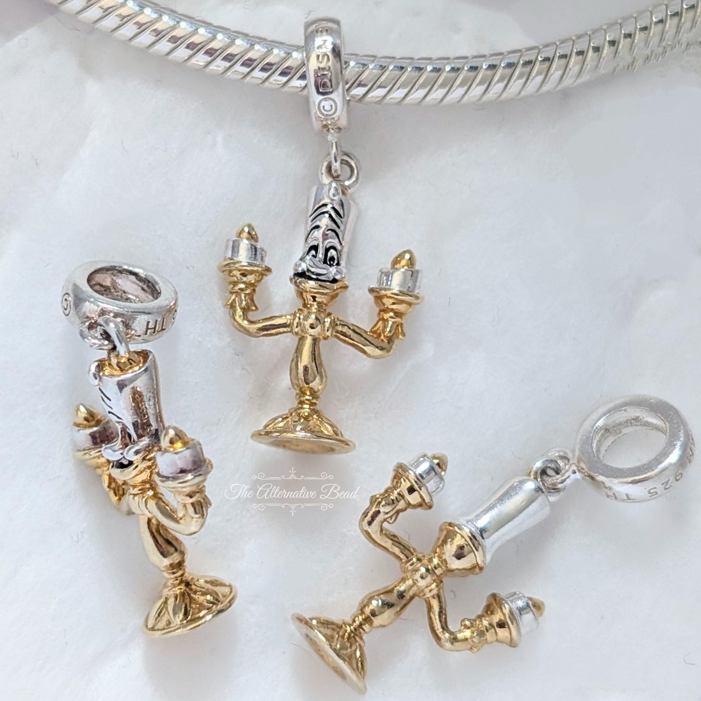Chamilia Disney Lumiere Dangle Charm Beauty & Beast
