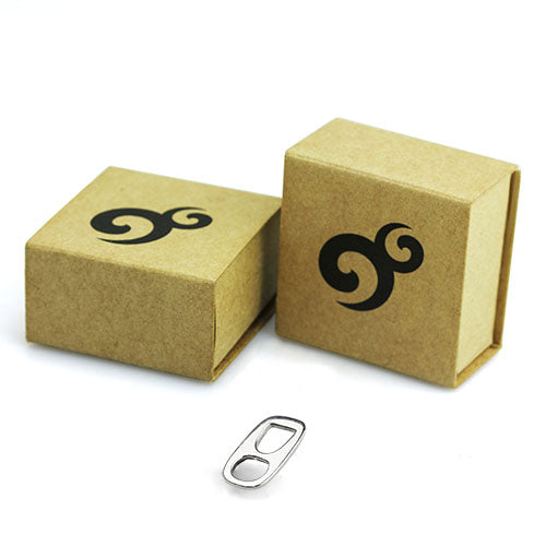 OHM Beads Can Tab (CRW058) sterling-silver Bead The Alternative Bead