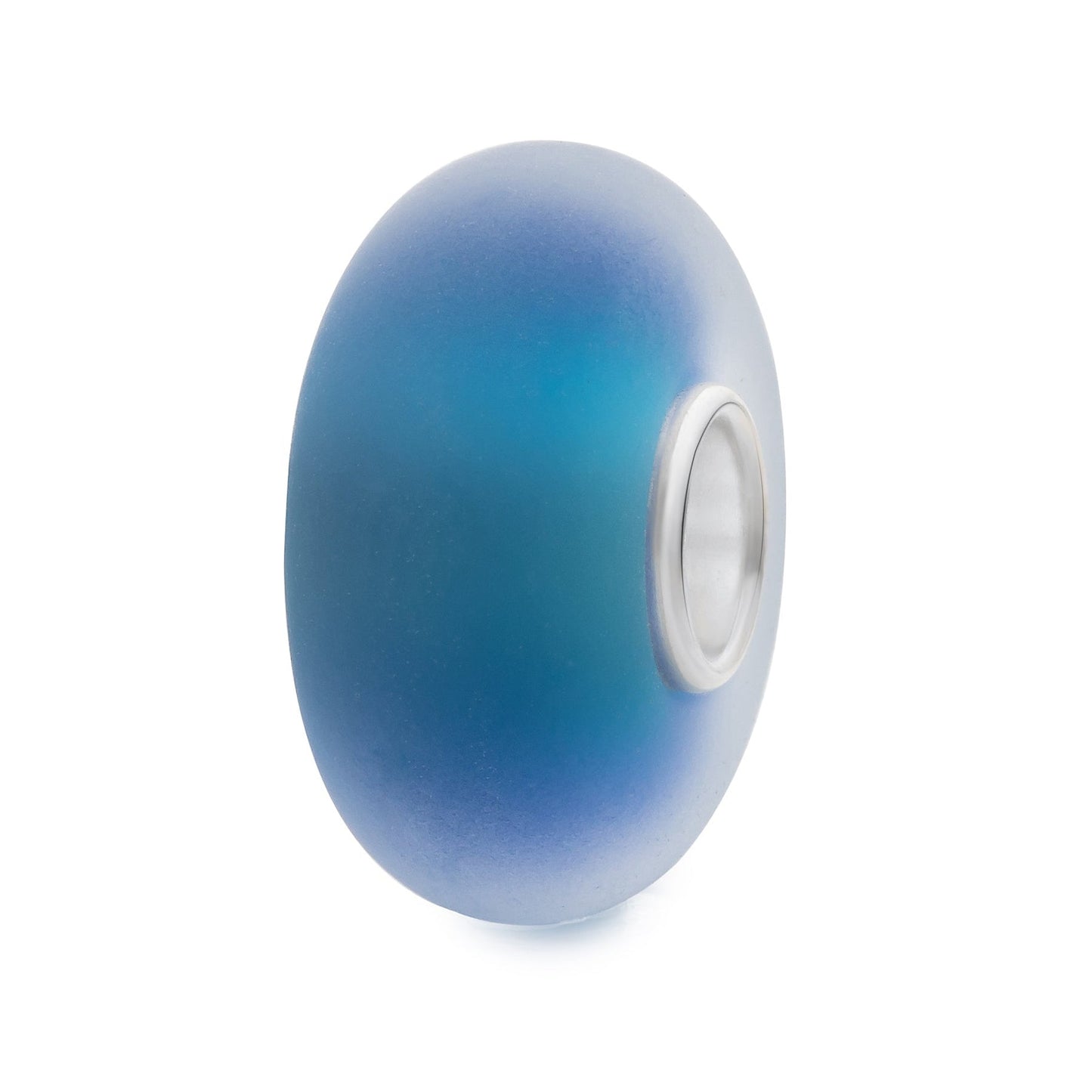 Elfbeads Cerulean Blue Frost (G220807) blue and silver glass Charm - The Alternative Bead official German Retailer. Buy 4 get 5 - free DHL Shipping for all orders above 150€