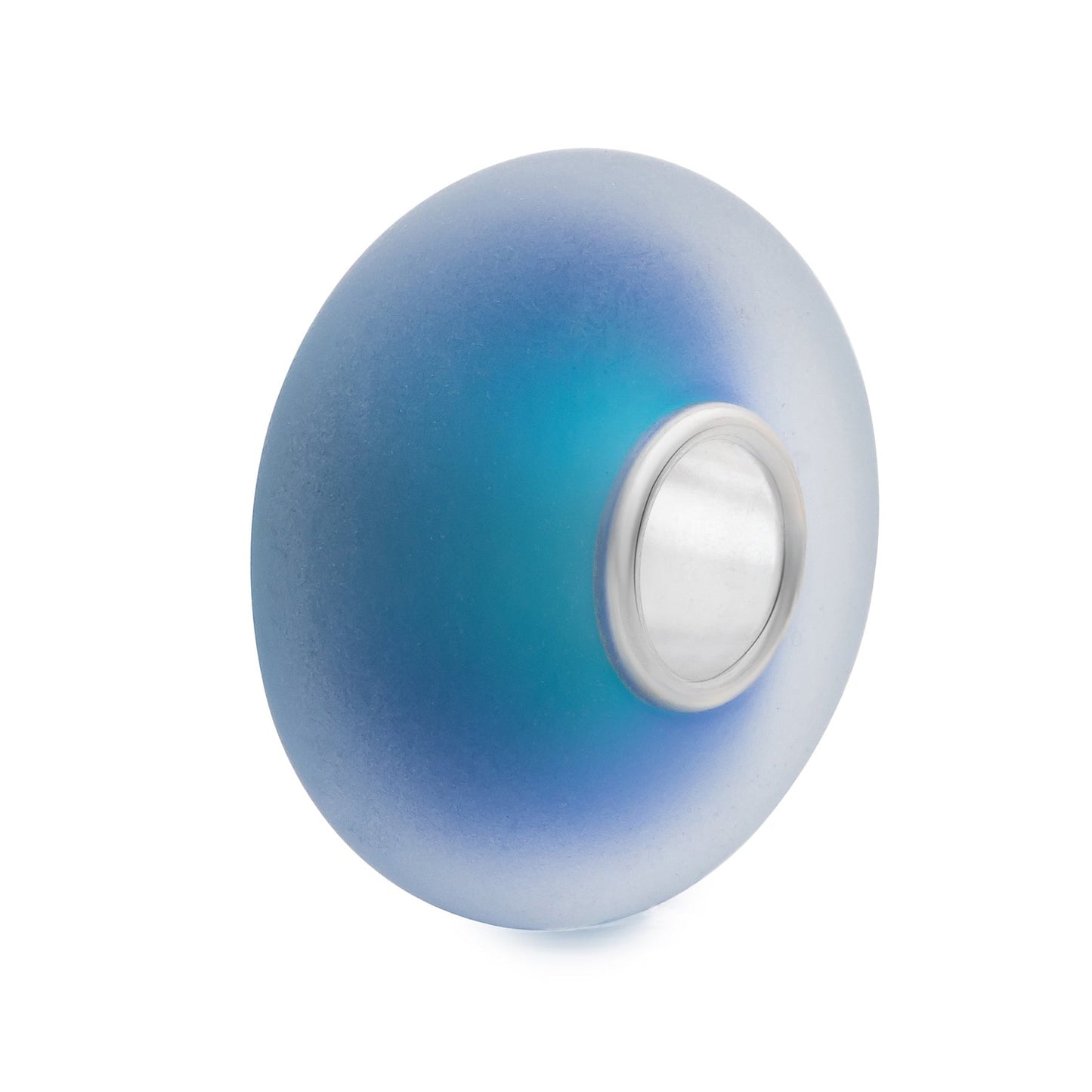 Elfbeads Cerulean Blue Frost (G220807) blue and silver glass Charm - The Alternative Bead official German Retailer. Buy 4 get 5 - free DHL Shipping for all orders above 150€