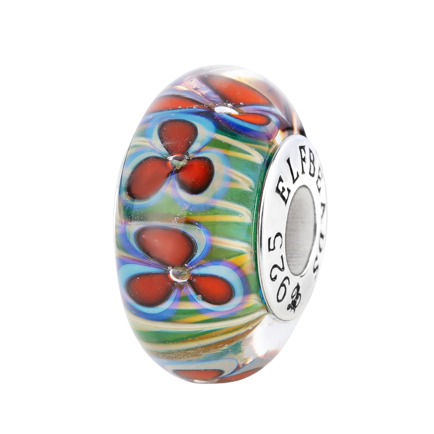 Elfbeads Cerulean Sunset Bloom glass Bead by The Alternative Bead. Your official Elfbeads Retailer from Germany