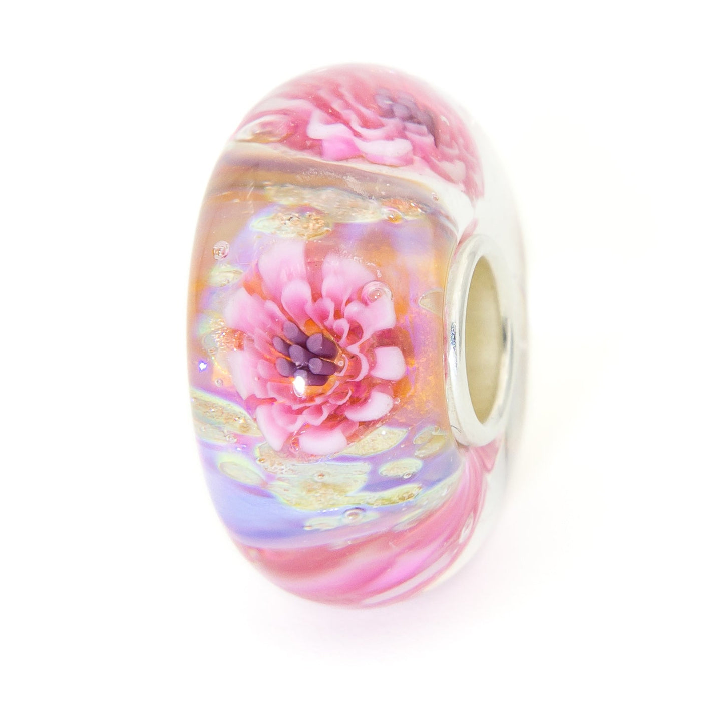 Elfbeads Cherry Blossom Magic Shimmer glass Charm - The Alternative Bead official German Retailer. Buy 4 get 5 - free DHL Shipping for all orders above 150€