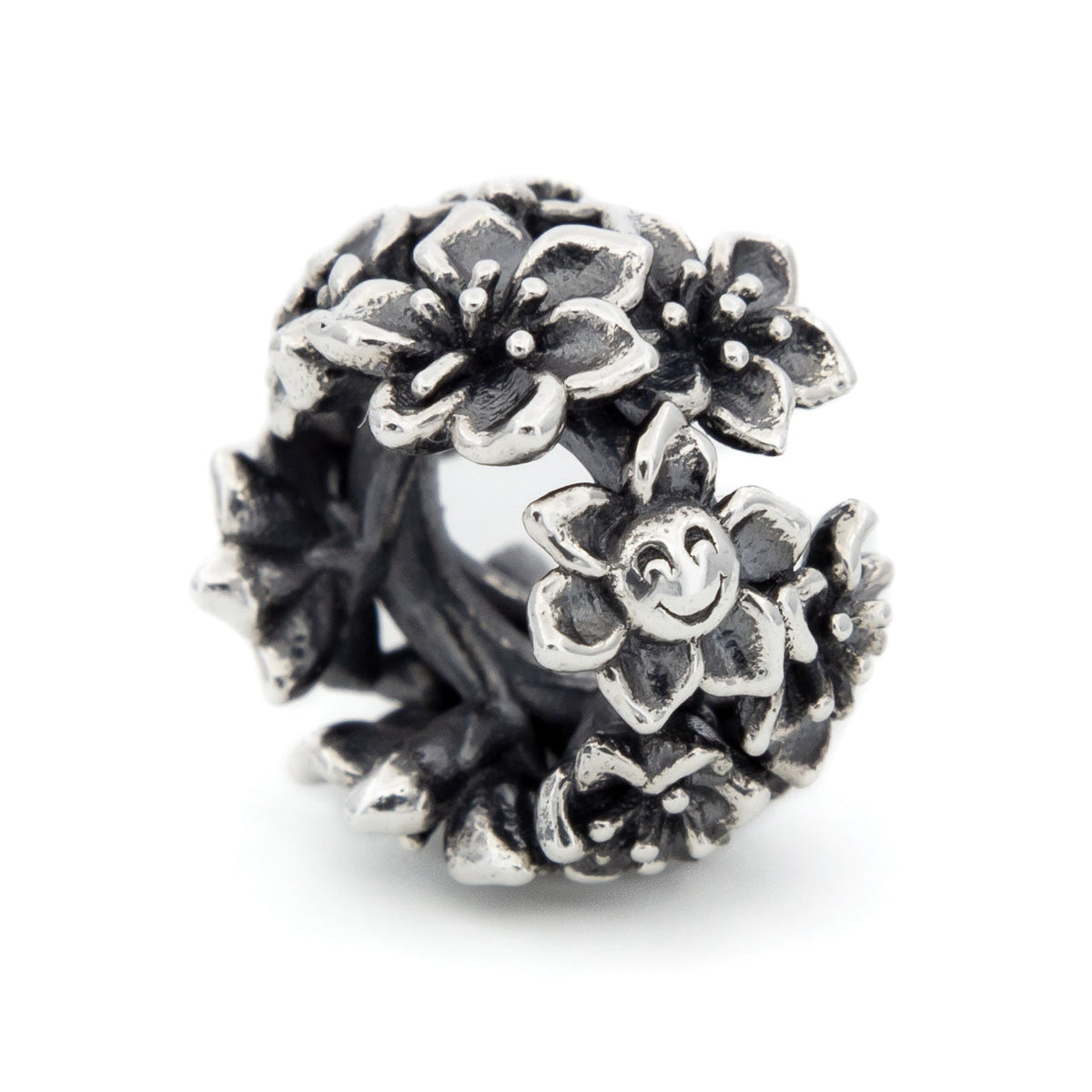 Elfbeads Cherry Blossom Spacer (S220401) silver sterling-silver Spacer - The Alternative Bead official German Retailer. Buy 4 get 5 - free DHL Shipping for all orders above 150 ?