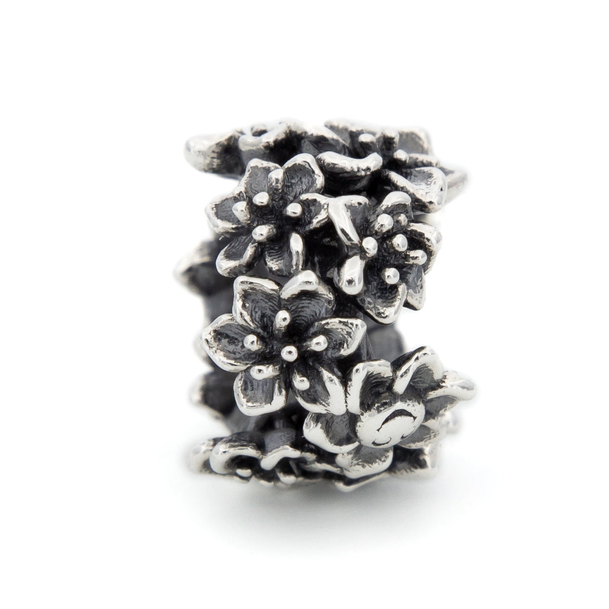 Elfbeads Cherry Blossom Spacer (S220401) silver sterling-silver Spacer - The Alternative Bead official German Retailer. Buy 4 get 5 - free DHL Shipping for all orders above 150 ?