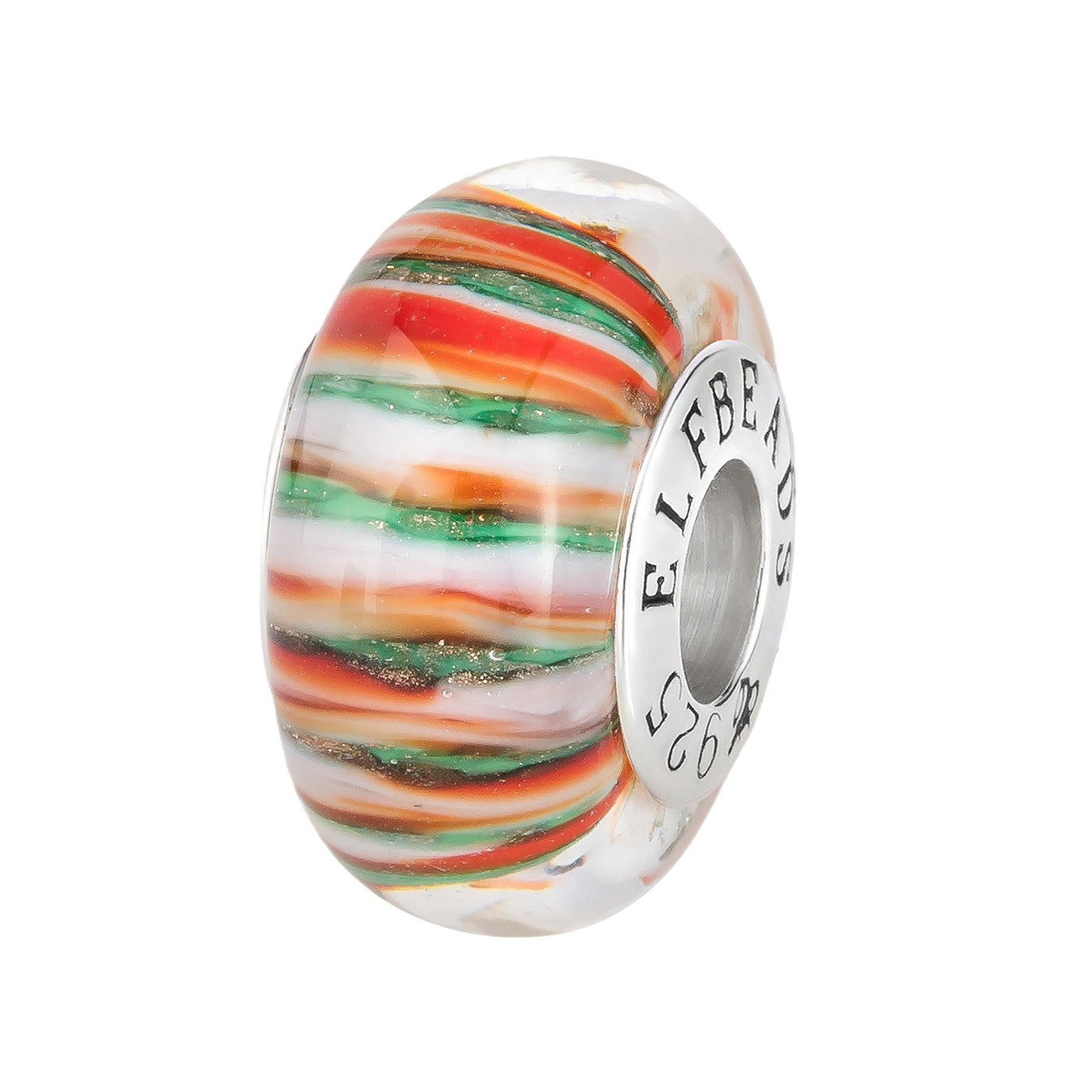 Elfbeads Christmas Cherry Lollipop (G231106) glass Bead - The Alternative Bead official German Retailer. Buy 4 get 5 - free DHL Shipping for all orders above 150 ?