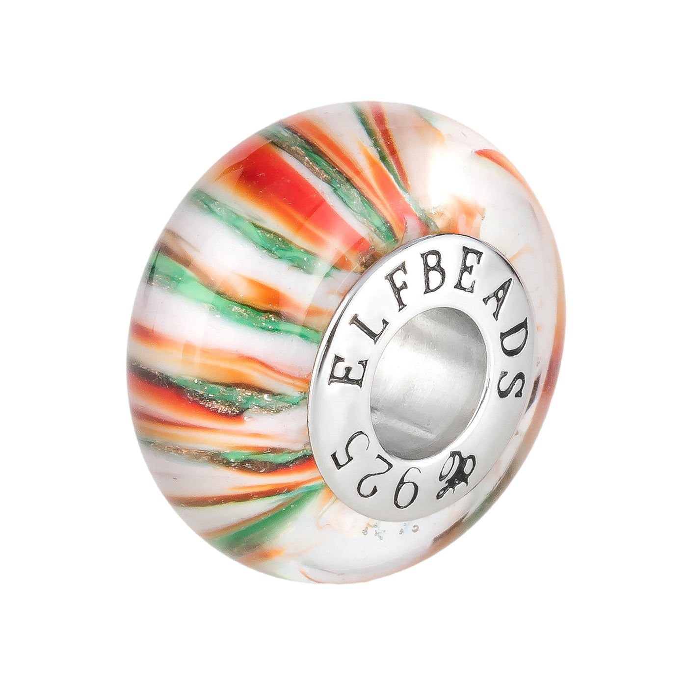 Elfbeads Christmas Cherry Lollipop (G231106) glass Bead - The Alternative Bead official German Retailer. Buy 4 get 5 - free DHL Shipping for all orders above 150 ?