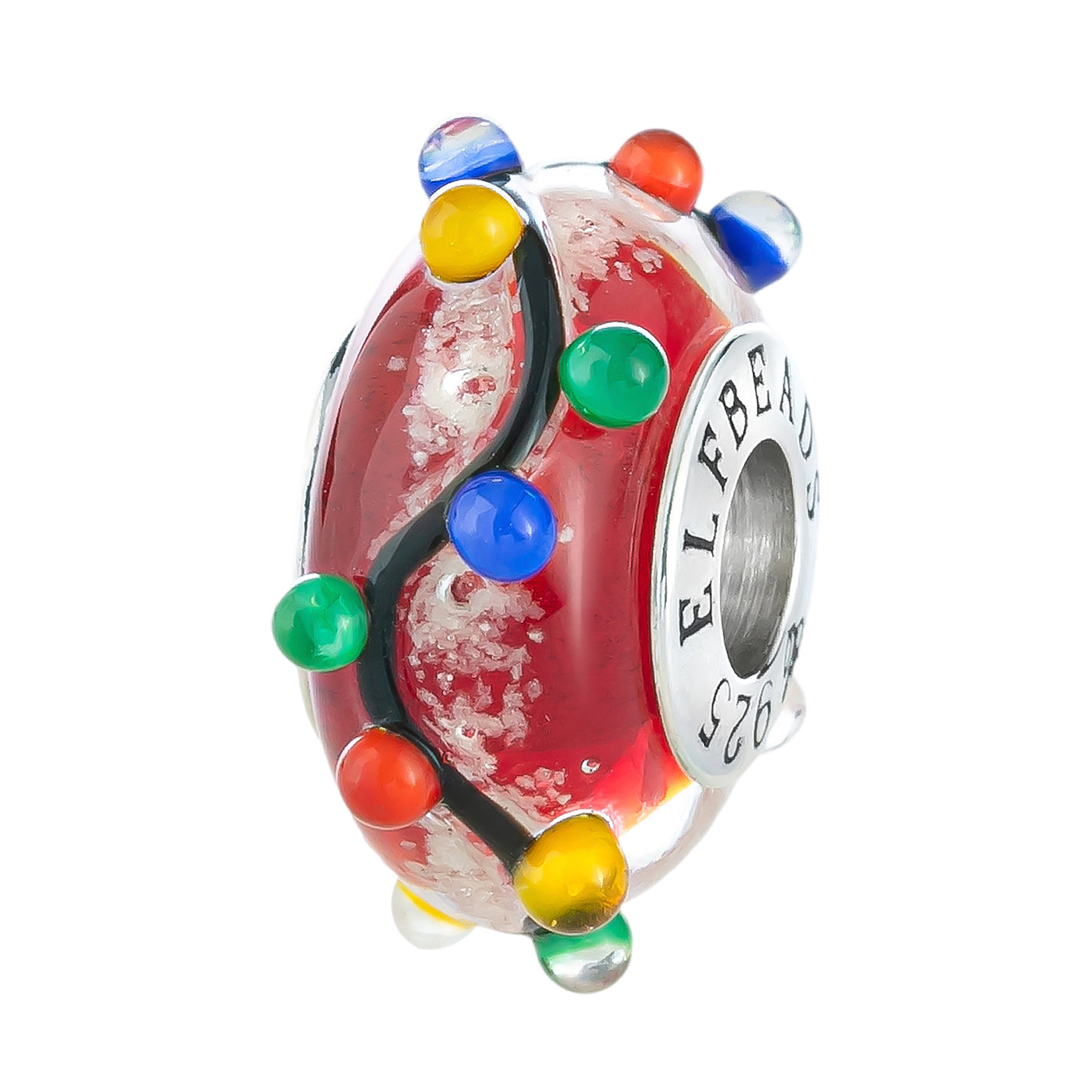 Elfbeads Christmas Lights Starlight Red glass Bead by The Alternative Bead. Your official Elfbeads Retailer from Germany