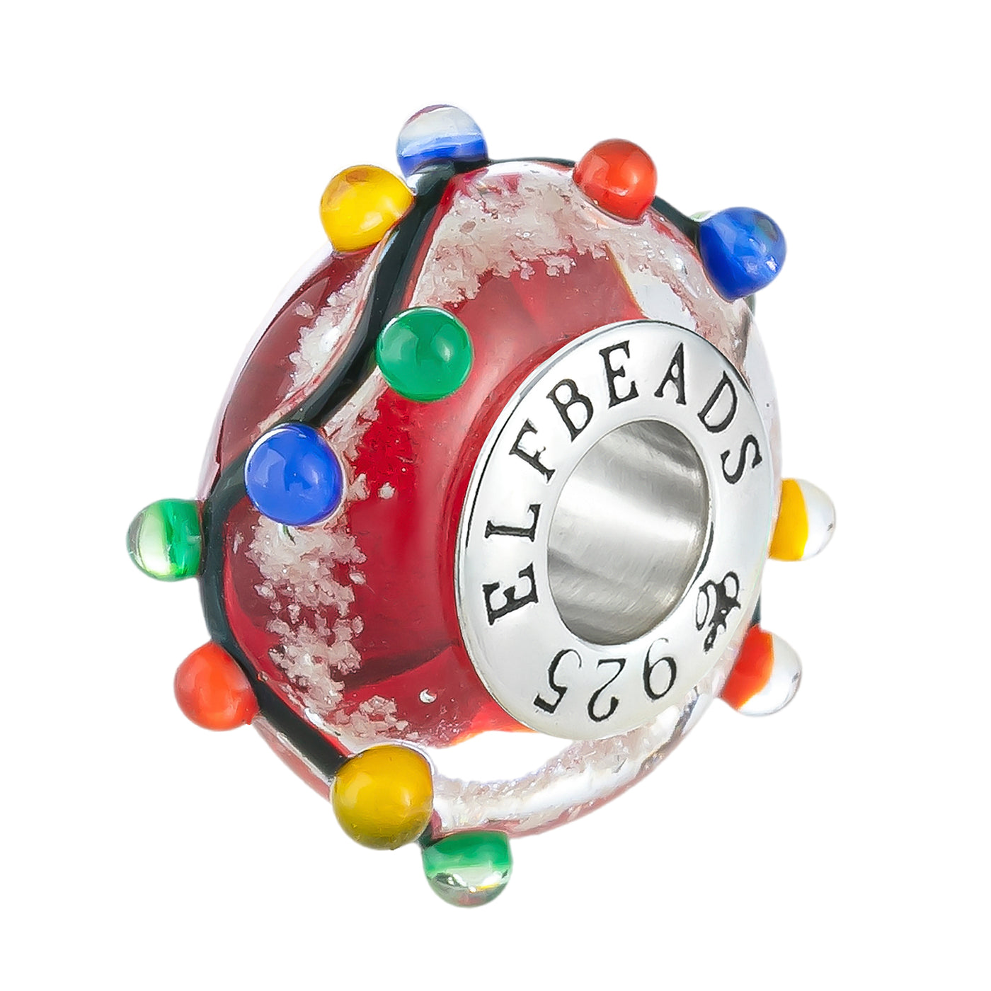 Elfbeads Christmas Lights Starlight Red glass Bead by The Alternative Bead. Your official Elfbeads Retailer from Germany