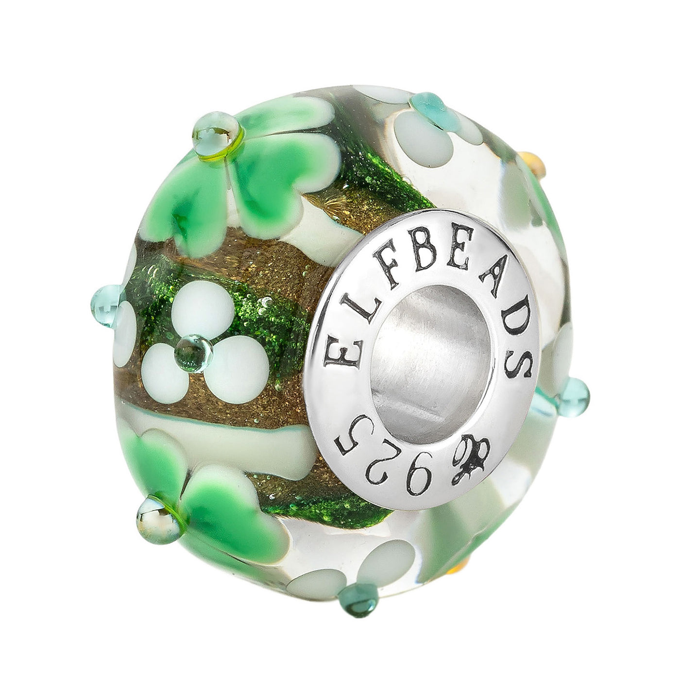 Elfbeads Clover Blossom glass Bead by The Alternative Bead. Your official Elfbeads Retailer from Germany