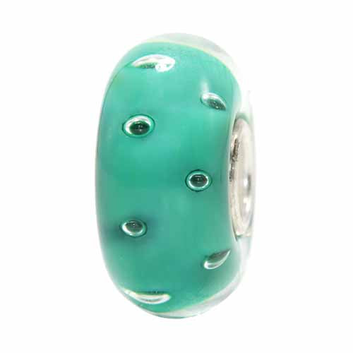 Ogerbeads Emerald Dewdrops green glass Gift by The Alternative Bead. Your official Ogerbeads Retailer from Germany