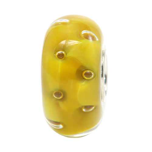 Ogerbeads Mosterd Dewdrops yellow glass Gift by The Alternative Bead. Your official Ogerbeads Retailer from Germany