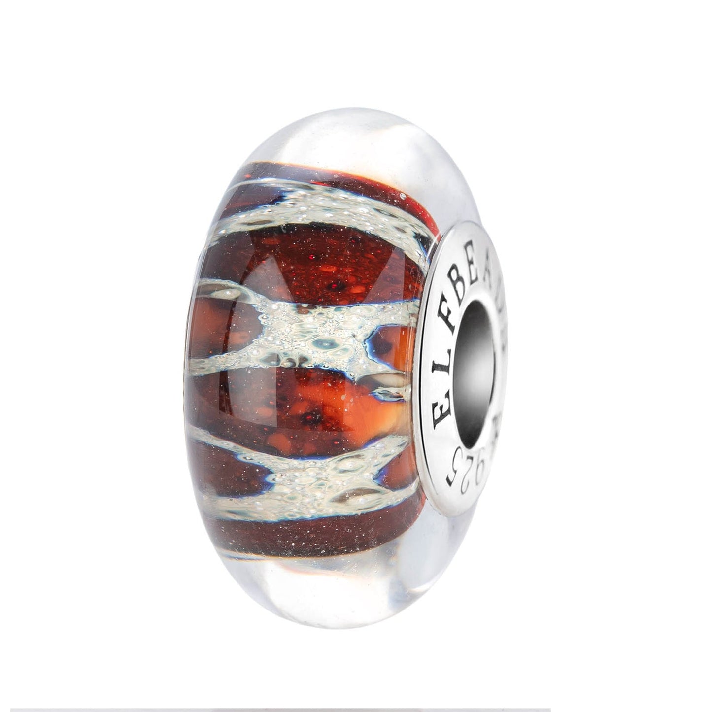 Elfbeads Coral Snakeskin (G241008) glass Charm - The Alternative Bead official German Retailer. Buy 4 get 5 - free DHL Shipping for all orders above 150€