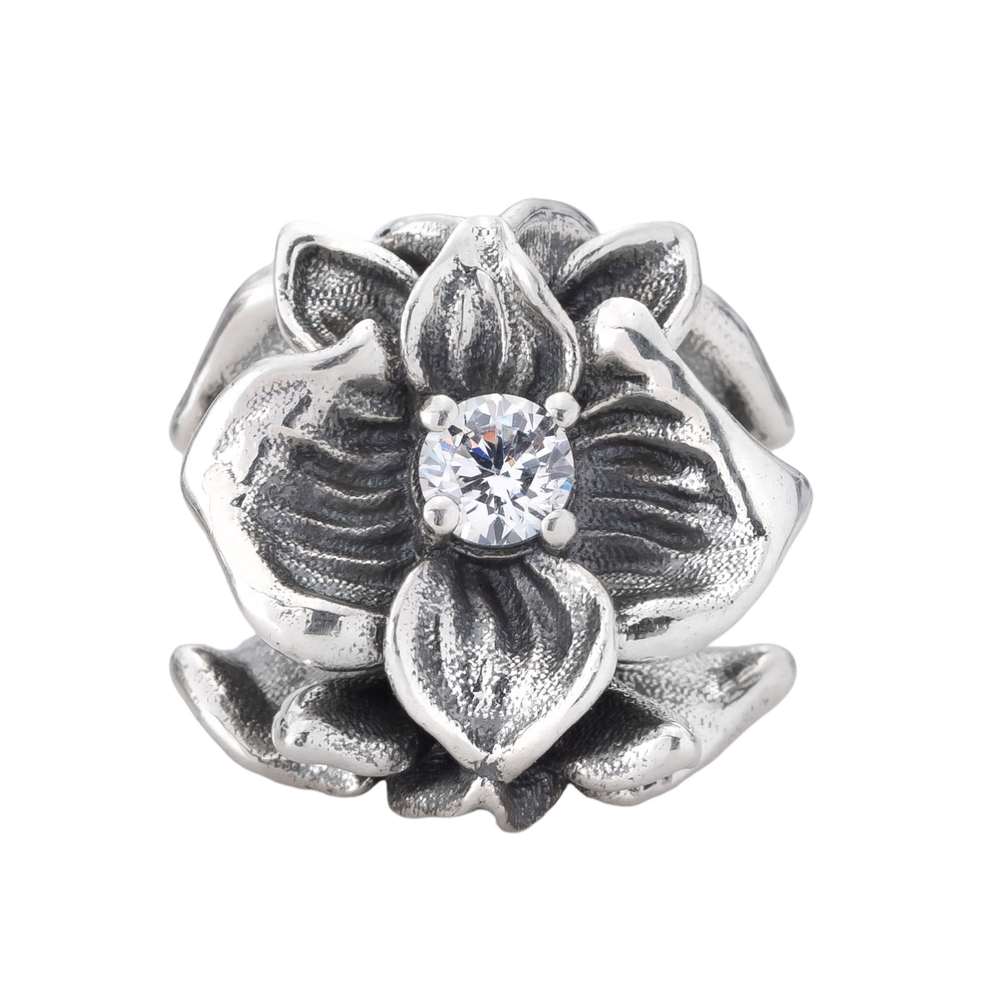 Elfbeads Crystal Orchid Purity (S241223PUR) silver sterling-silver Charm - The Alternative Bead official German Retailer. Buy 4 get 5 - free DHL Shipping for all orders above 150€