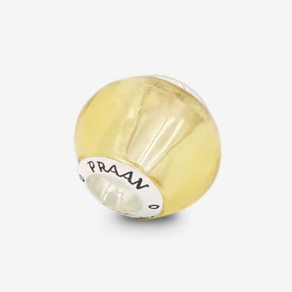 Praan Crystalline Yellow Cream yellow crystal Bead by The Alternative Bead. Your official Praan Retailer from Germany