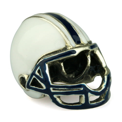 OHM Beads Football Helmet (Retired) (DG-1000) sterling-silver Bead The Alternative Bead
