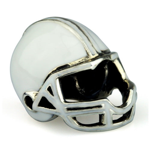 OHM Beads Football Helmet (Retired) (DG-1000) sterling-silver Bead The Alternative Bead