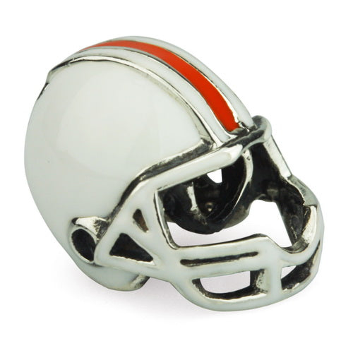 OHM Beads Football Helmet (Retired) (DG-1000) sterling-silver Bead The Alternative Bead