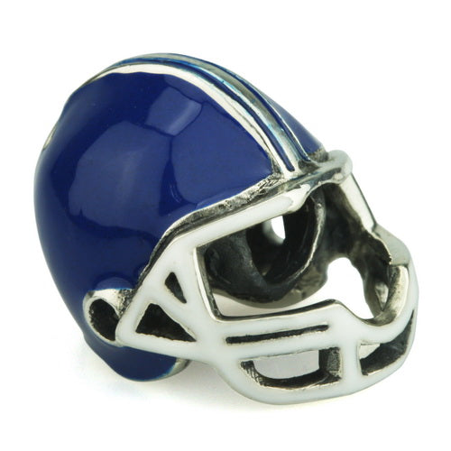 OHM Beads Football Helmet (Retired) (DG-1000) sterling-silver Bead The Alternative Bead