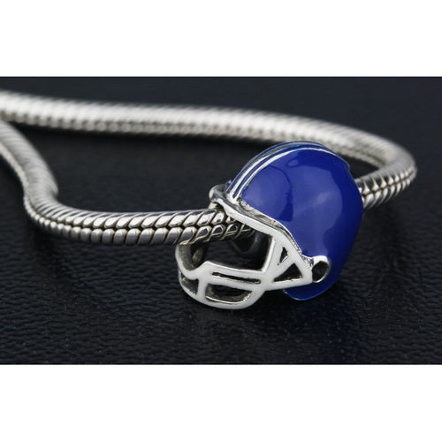 OHM Beads Football Helmet (Retired) (DG-1000) sterling-silver Bead The Alternative Bead