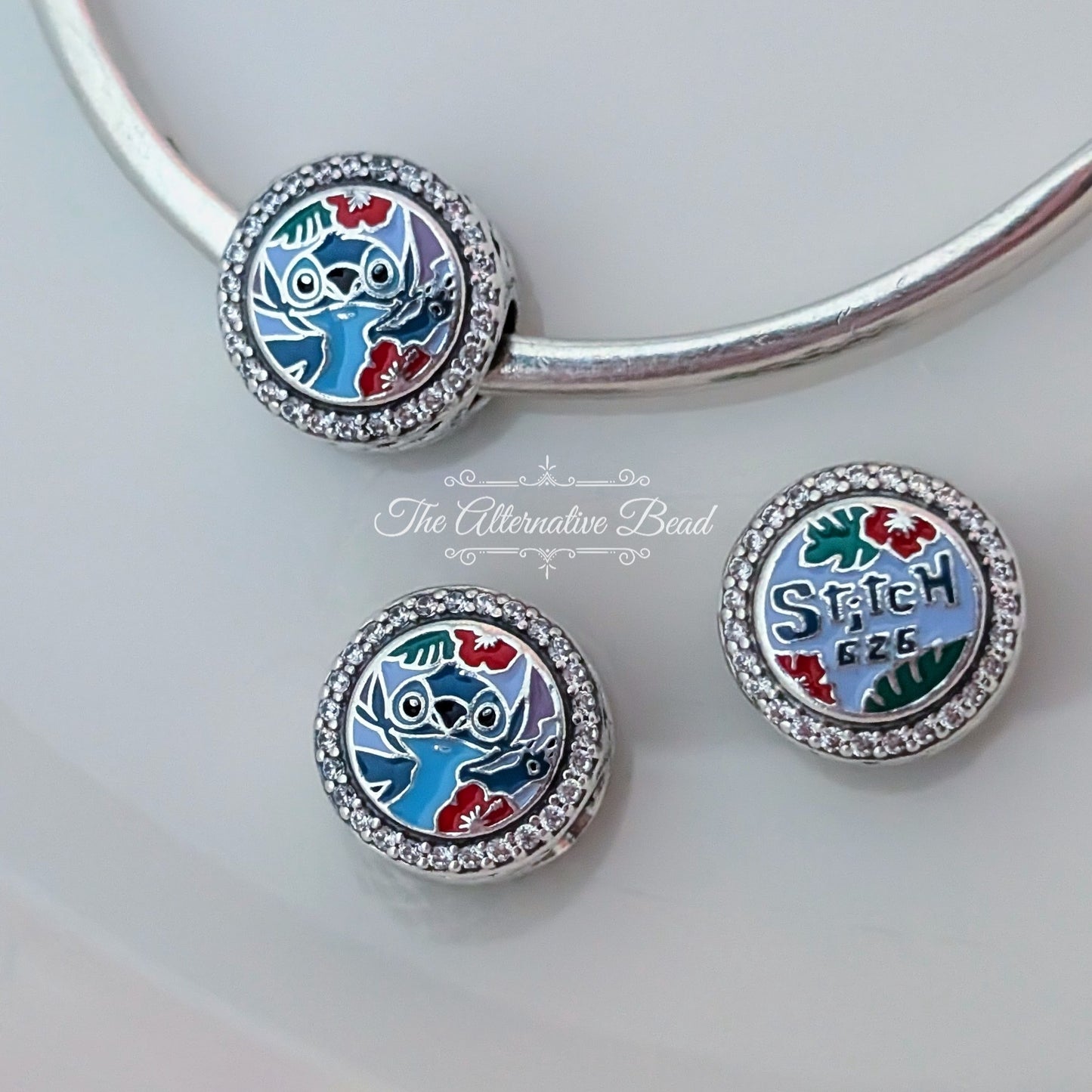 Disney x Pandora Stitch Anniversary 626 Engravable silver; blue sterling-silver; enamel Bead by The Alternative Bead. Your official Disney x Pandora Retailer from Germany