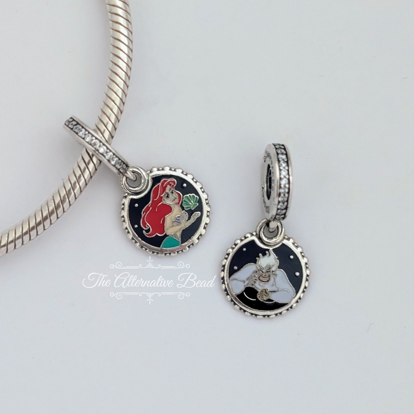 Disney x Pandora Ariel & Ursula Dangle silver sterling-silver; enamel Dangle by The Alternative Bead. Your official Disney x Pandora Retailer from Germany