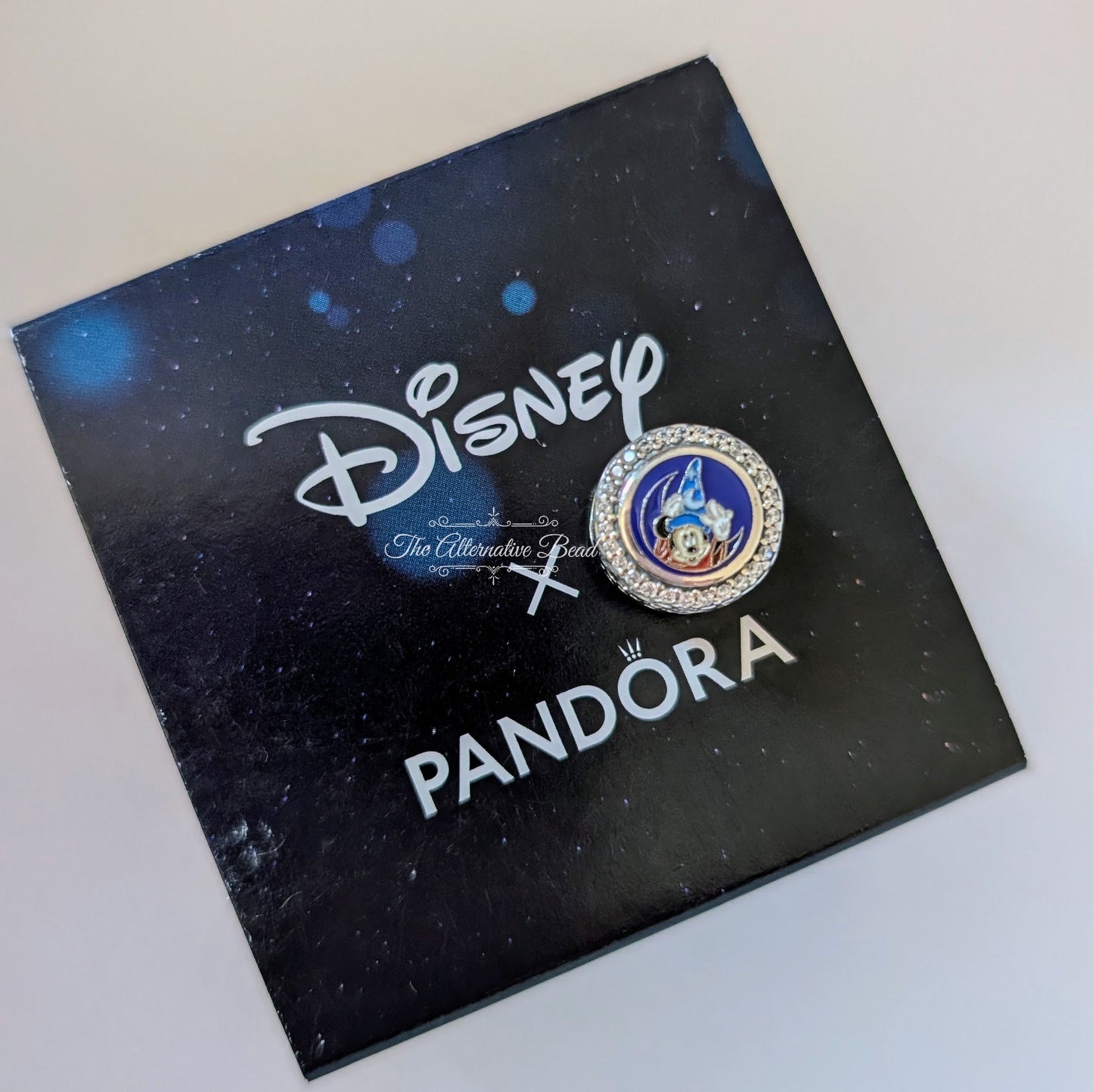 Disney x Pandora Mickey Mouse Fantasia D23 Event Engravable silver; blue sterling-silver; enamel Bead by The Alternative Bead. Your official Disney x Pandora Retailer from Germany
