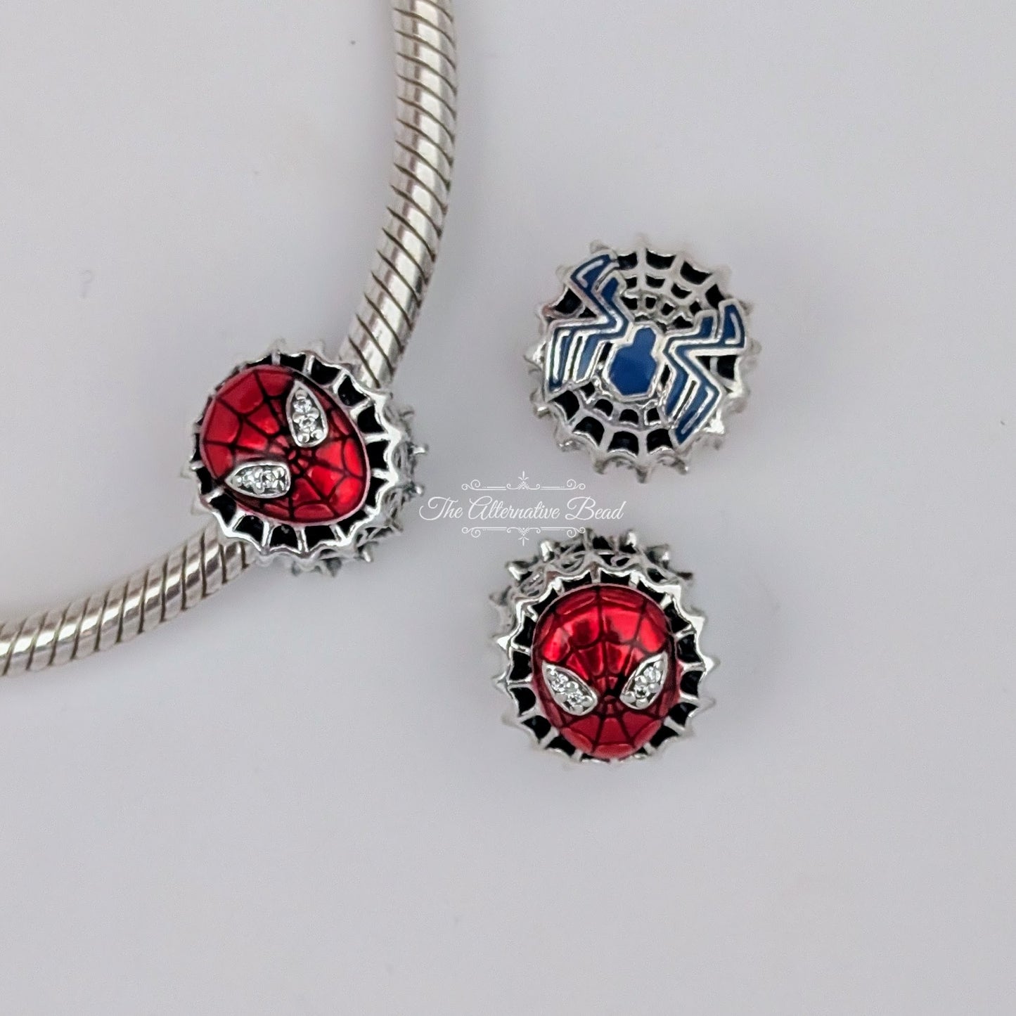 Marvel x Pandora Spider-Man Openwork 2024 Exclusive red sterling-silver; enamel Bead by The Alternative Bead. Your official Marvel x Pandora Retailer from Germany