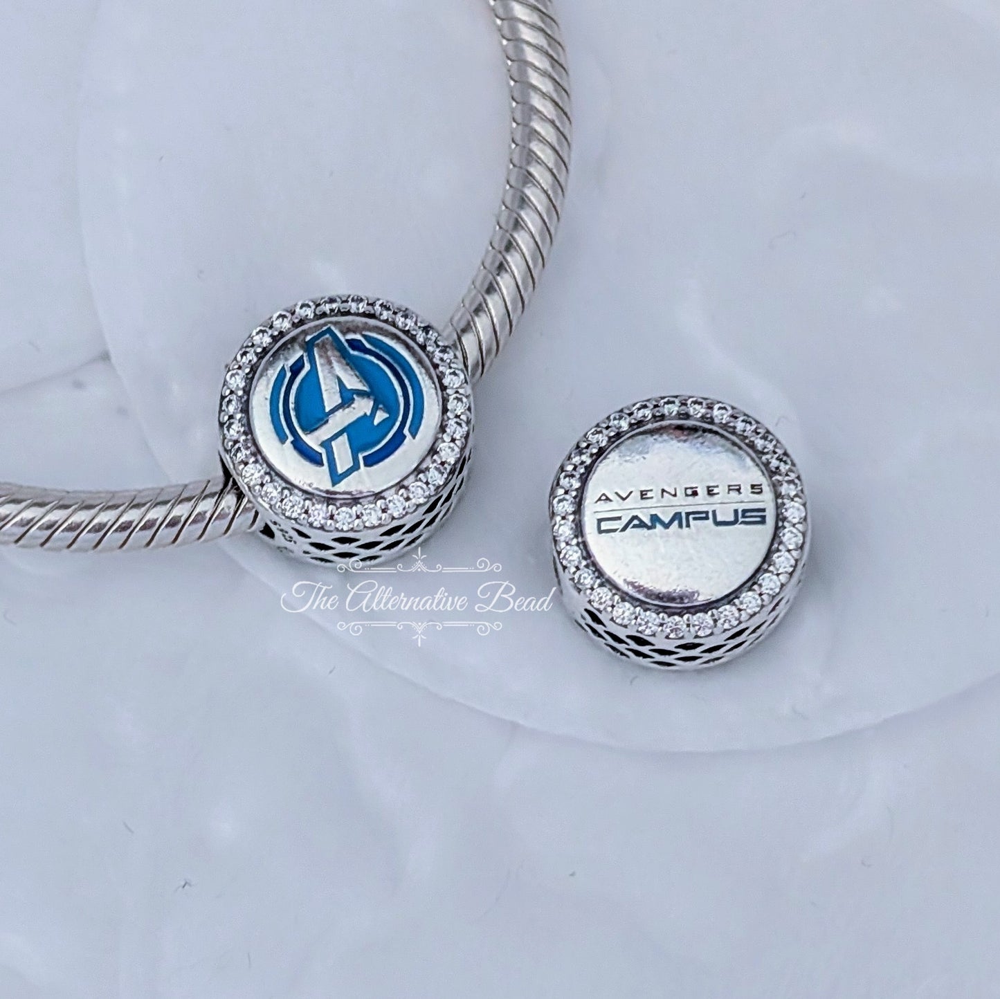 Marvel x Pandora Avengers Campus 1st Anniversary silver; blue sterling-silver; enamel Bead by The Alternative Bead. Your official Marvel x Pandora Retailer from Germany