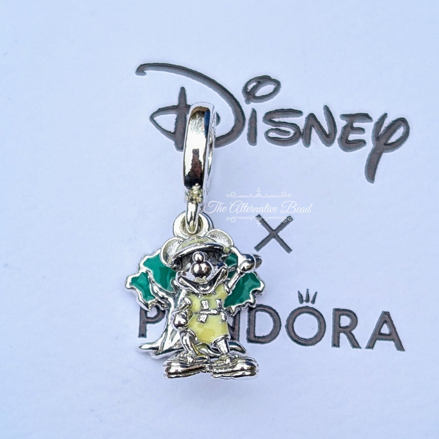 Disney x Pandora Mickey Mouse Animal Kingdom Safari Dangle silver; green sterling-silver; enamel Dangle by The Alternative Bead. Your official Disney x Pandora Retailer from Germany