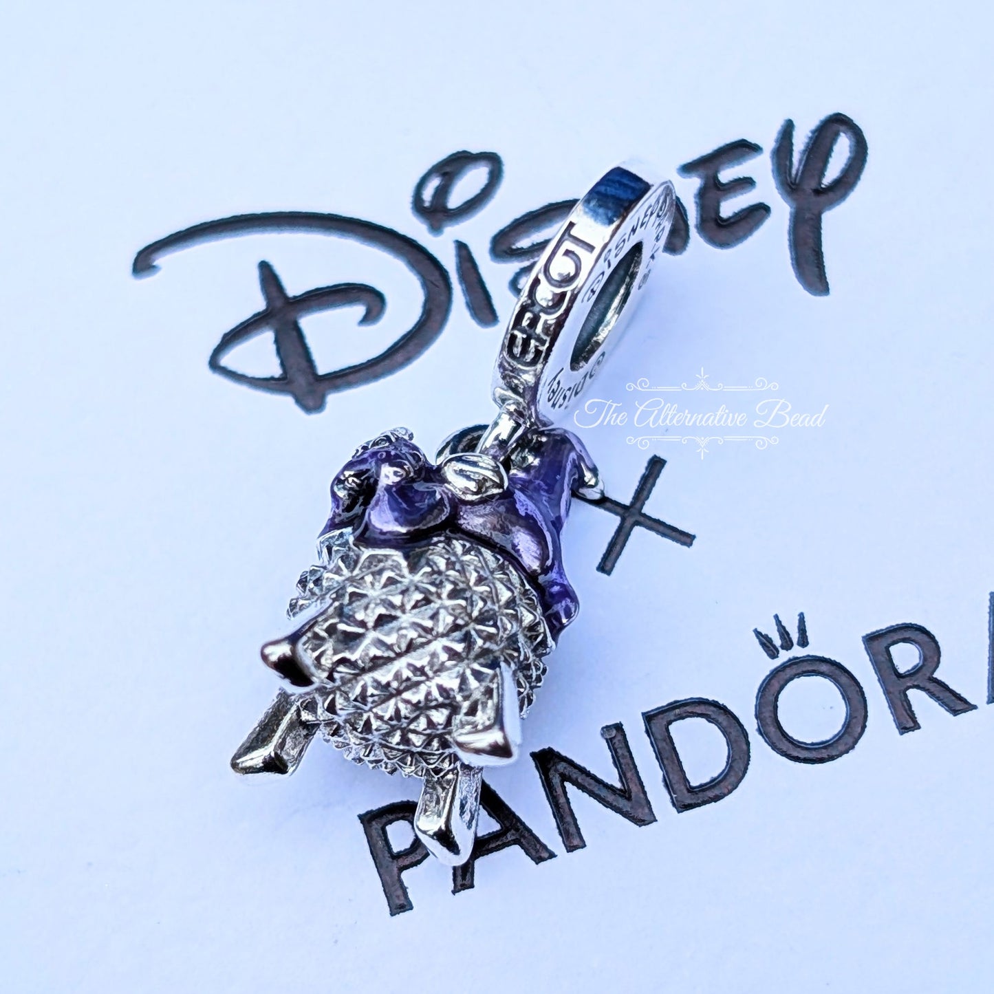 Disney x Pandora Figment Spaceship Earth Dangle silver; purple sterling-silver Dangle by The Alternative Bead. Your official Disney x Pandora Retailer from Germany