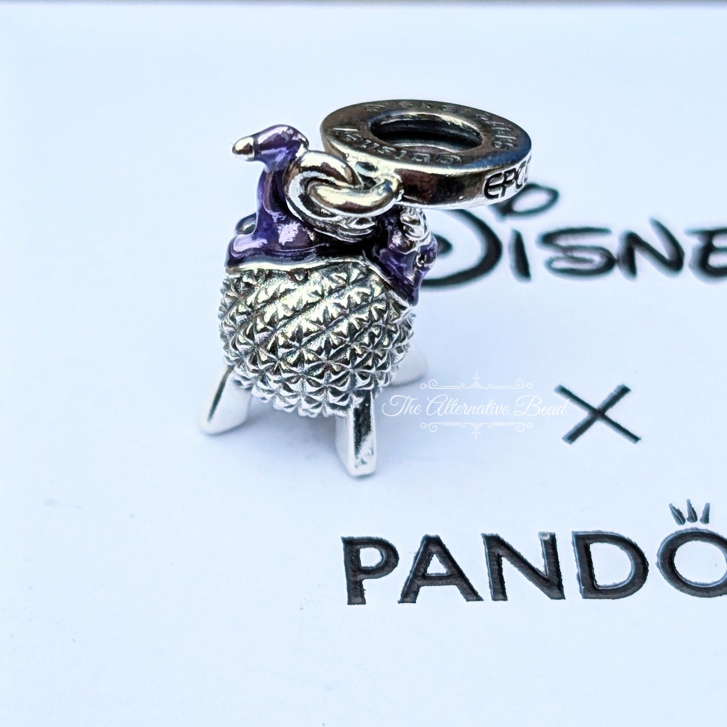 Disney x Pandora Figment Spaceship Earth Dangle silver; purple sterling-silver Dangle by The Alternative Bead. Your official Disney x Pandora Retailer from Germany