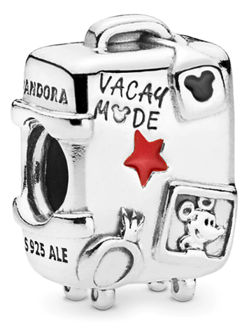 Disney x Pandora Mickey and Minnie Vacay Mode Suitcase silver sterling-silver; enamel Bead by The Alternative Bead. Your official Disney x Pandora Retailer from Germany