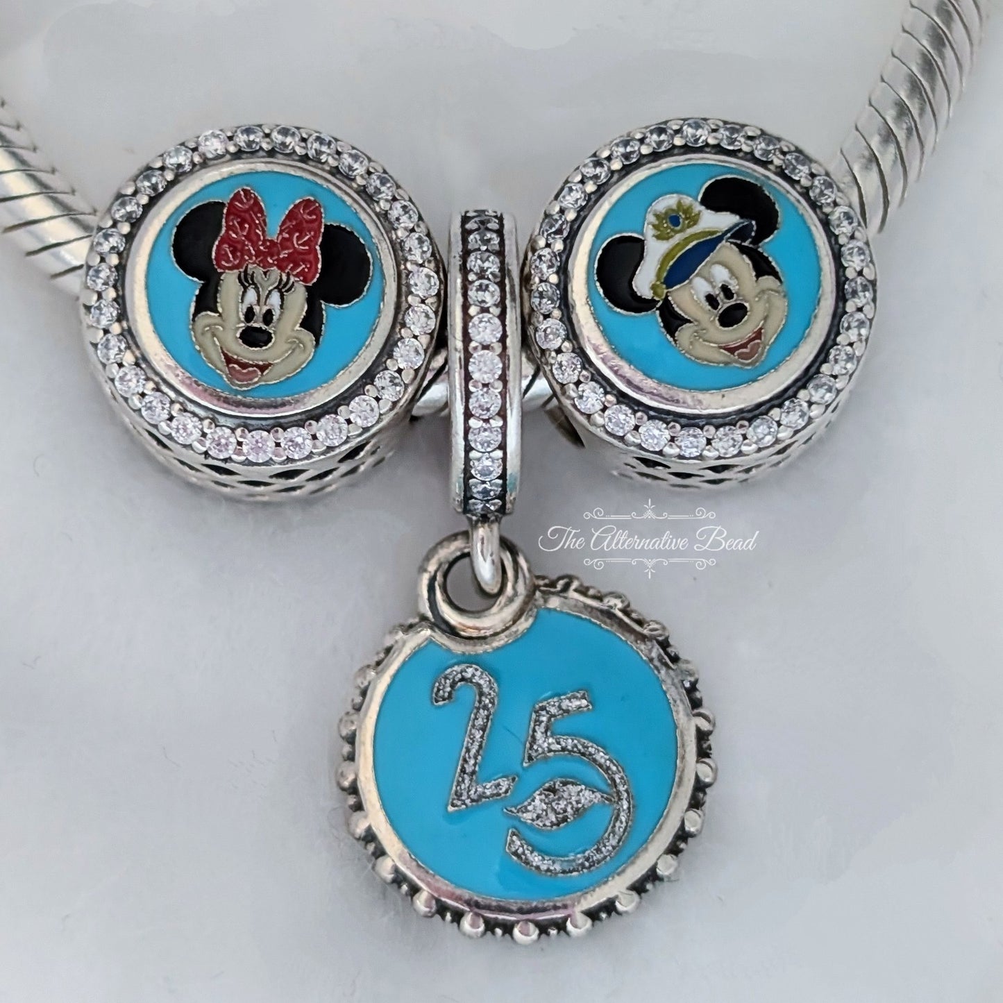 Disney x Pandora Disney Cruise Line 25th Anniversary Set silver; blue sterling-silver; enamel Collectors Set by The Alternative Bead. Your official Disney x Pandora Retailer from Germany