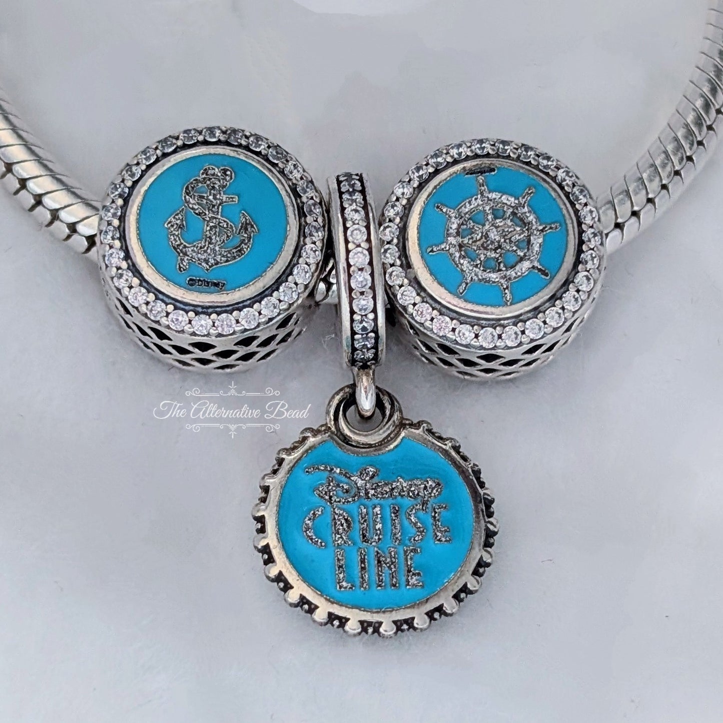 Disney x Pandora Disney Cruise Line 25th Anniversary Set silver; blue sterling-silver; enamel Collectors Set by The Alternative Bead. Your official Disney x Pandora Retailer from Germany