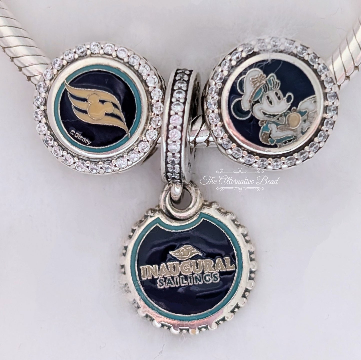Disney x Pandora Disney Cruise Line Treasure Set silver; blue; gold sterling-silver; enamel Collectors Set by The Alternative Bead. Your official Disney x Pandora Retailer from Germany