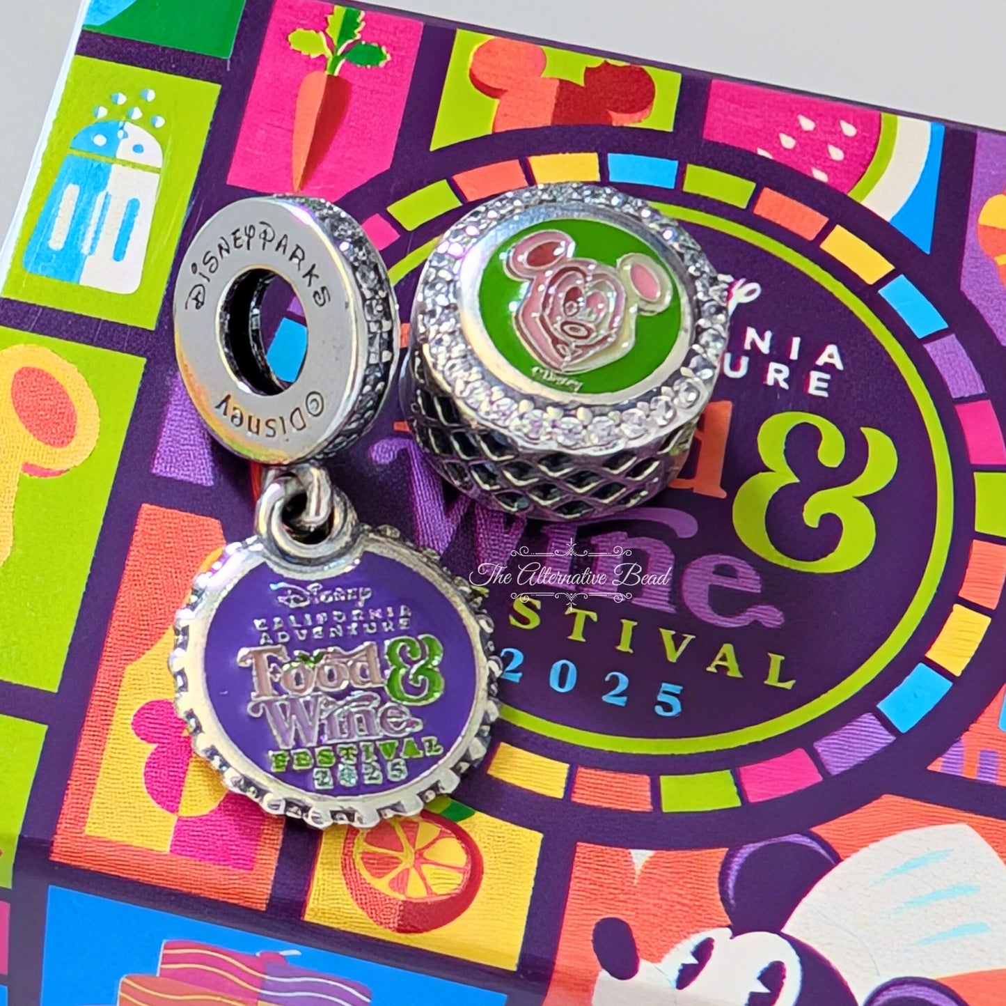 Disney x Pandora EPCOT Food & Wine Festival Set 2025 silver; blue; yellow sterling-silver; enamel Collectors Set by The Alternative Bead. Your official Disney x Pandora Retailer from Germany