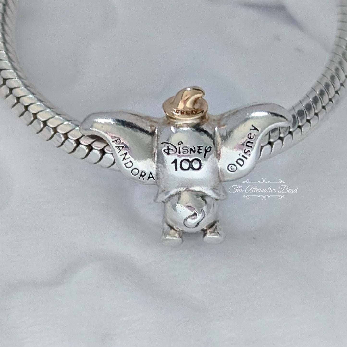 Disney x Pandora Disney 100th Anniversary Dumbo Lab-grown Diamond Charm (792748C01) silver and gold sterling-silver and gold Bead by The Alternative Bead. Your Jewelry Retailer from Germany