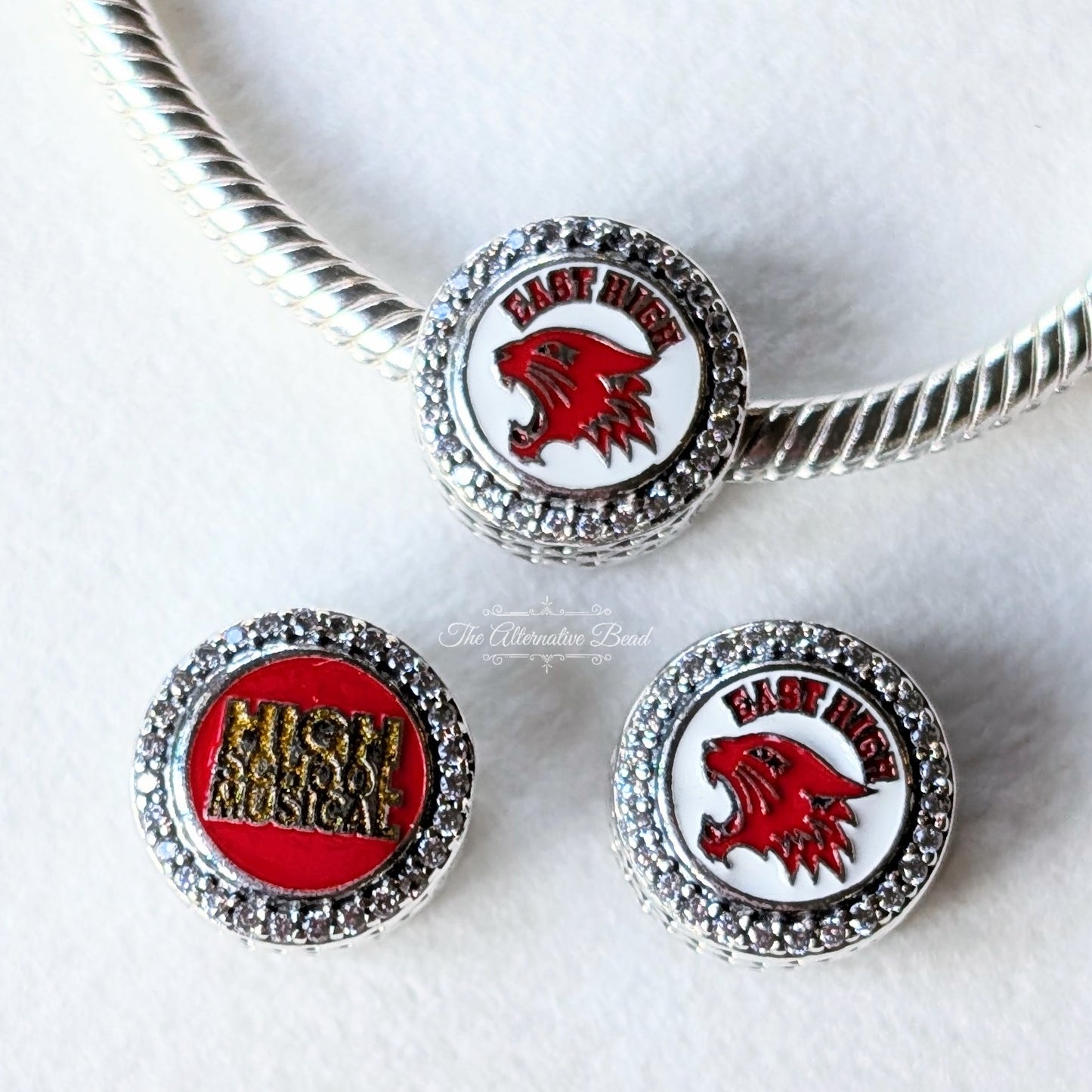 Disney x Pandora East High Wildcats High School Musical silver sterling-silver Bead by The Alternative Bead. Your Jewelry Retailer from Germany