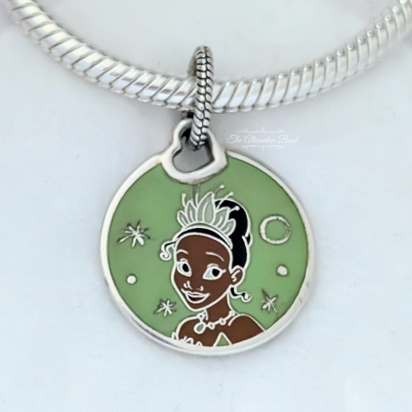 Disney x Pandora Princess Half Marathon Charm Run Disney Tiana 10k Pendant Dangle Charm silver; black; brown; green sterling-silver; enamel Dangle by The Alternative Bead. Your official Disney x Pandora Retailer from Germany
