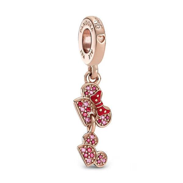 Disney x Pandora 14K Rose Gold Plated CZ Disney Parks Minnie & Mickey Dangle rose-gold rose-gold-plated Dangle by The Alternative Bead. Your official Disney x Pandora Retailer from Germany