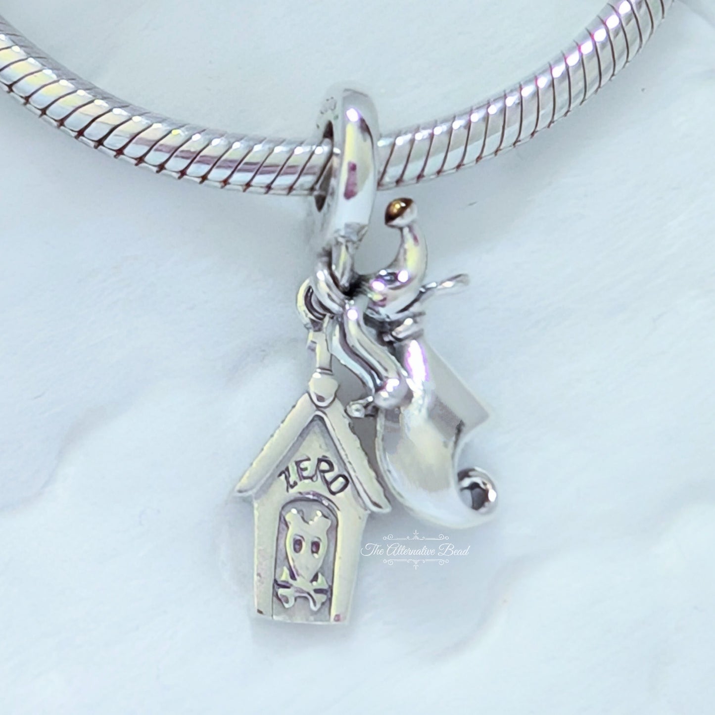 Disney x Pandora Zero - Night before Christmas Charm Dangle silver; orange sterling-silver Dangle by The Alternative Bead. Your official Disney x Pandora Retailer from Germany