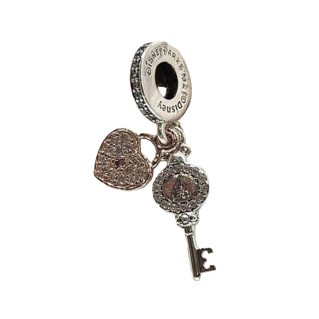 Two Tone Key Castle Dangle Exclusive Disney Parks