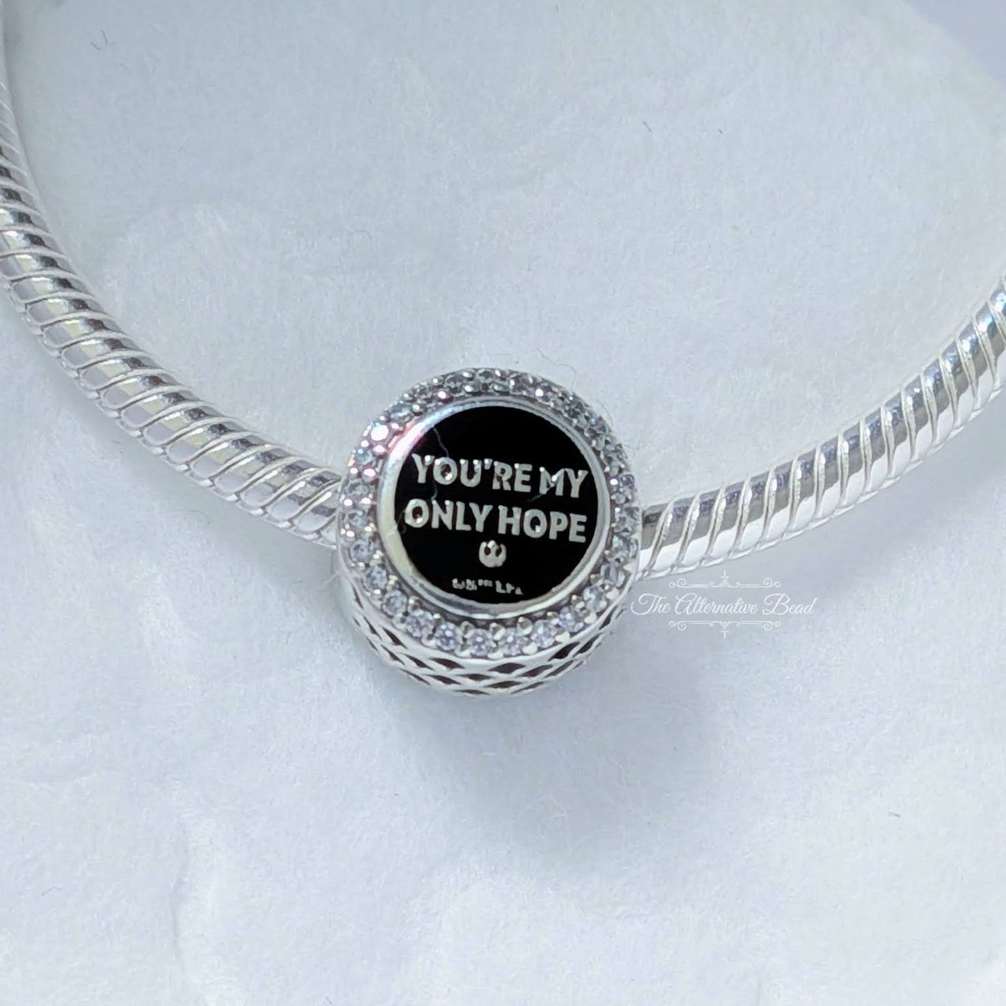 Star Wars x Pandora R2-D2 and Princess Leia Charm silver; black; white; blue sterling-silver Bead by The Alternative Bead. Your Jewelry Retailer from Germany