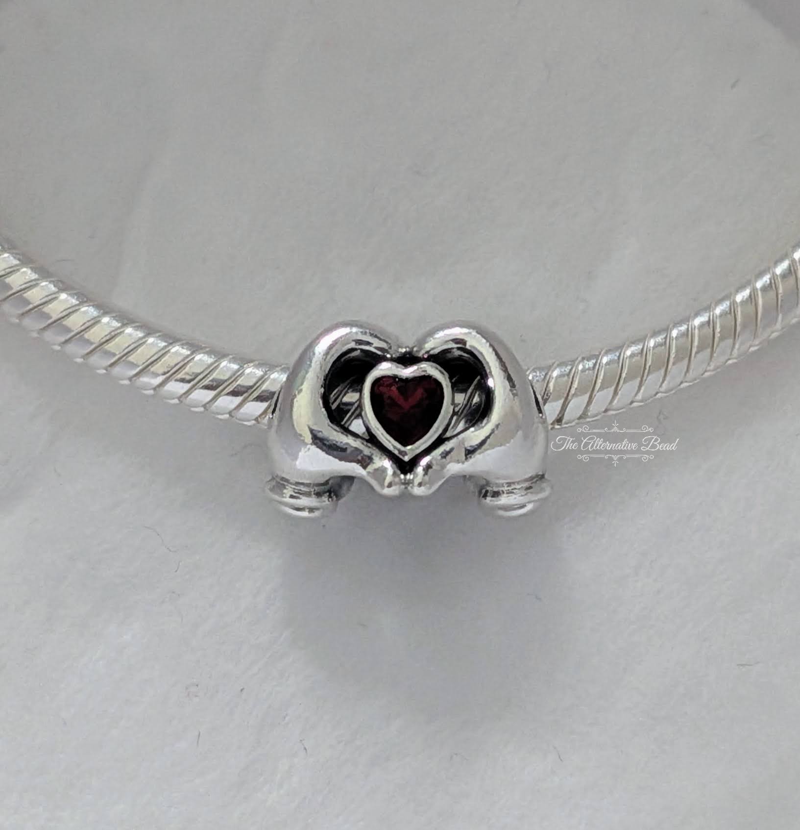 Mickey Mouse Heart Hands Charm