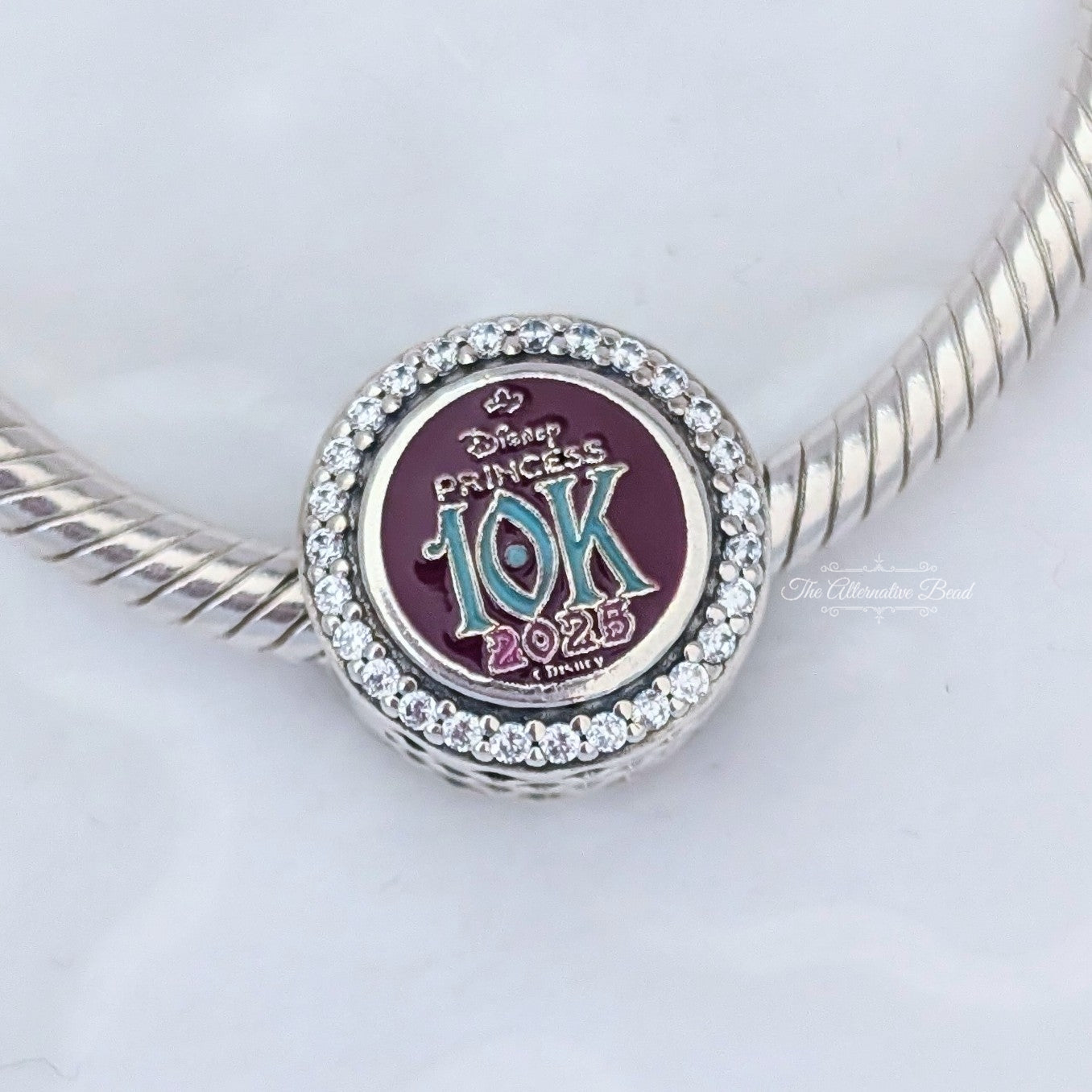 Disney x Pandora RunDisney 2025 Disneyland Princess Half Marathon 10k Jasmine silver; multicolor sterling-silver; enamel Bead by The Alternative Bead. Your Jewelry Retailer from Germany
