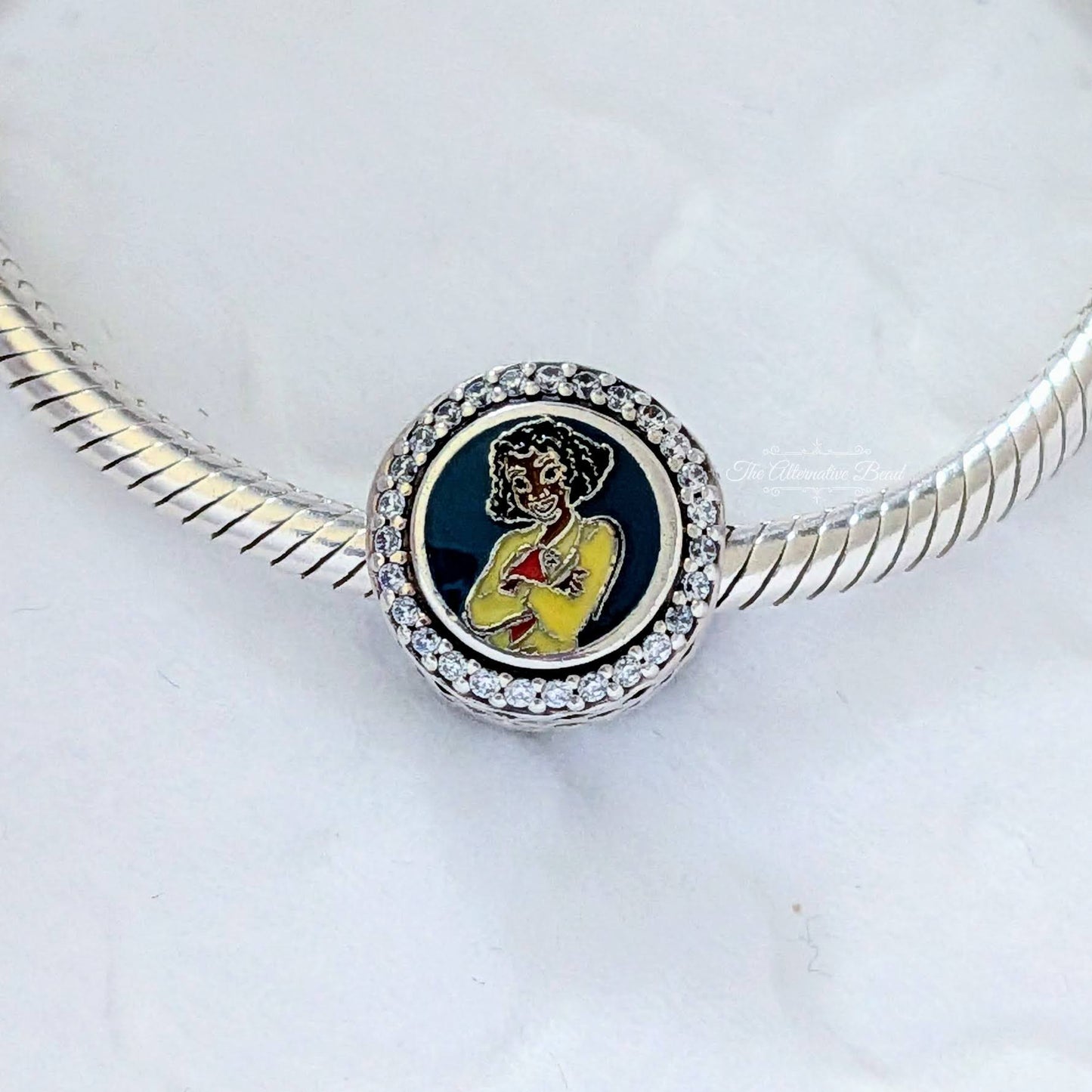 Disney x Pandora Princess Tiana's Bayous Adventure Charm silver; multicolor sterling-silver; enamel Bead by The Alternative Bead. Your Jewelry Retailer from Germany