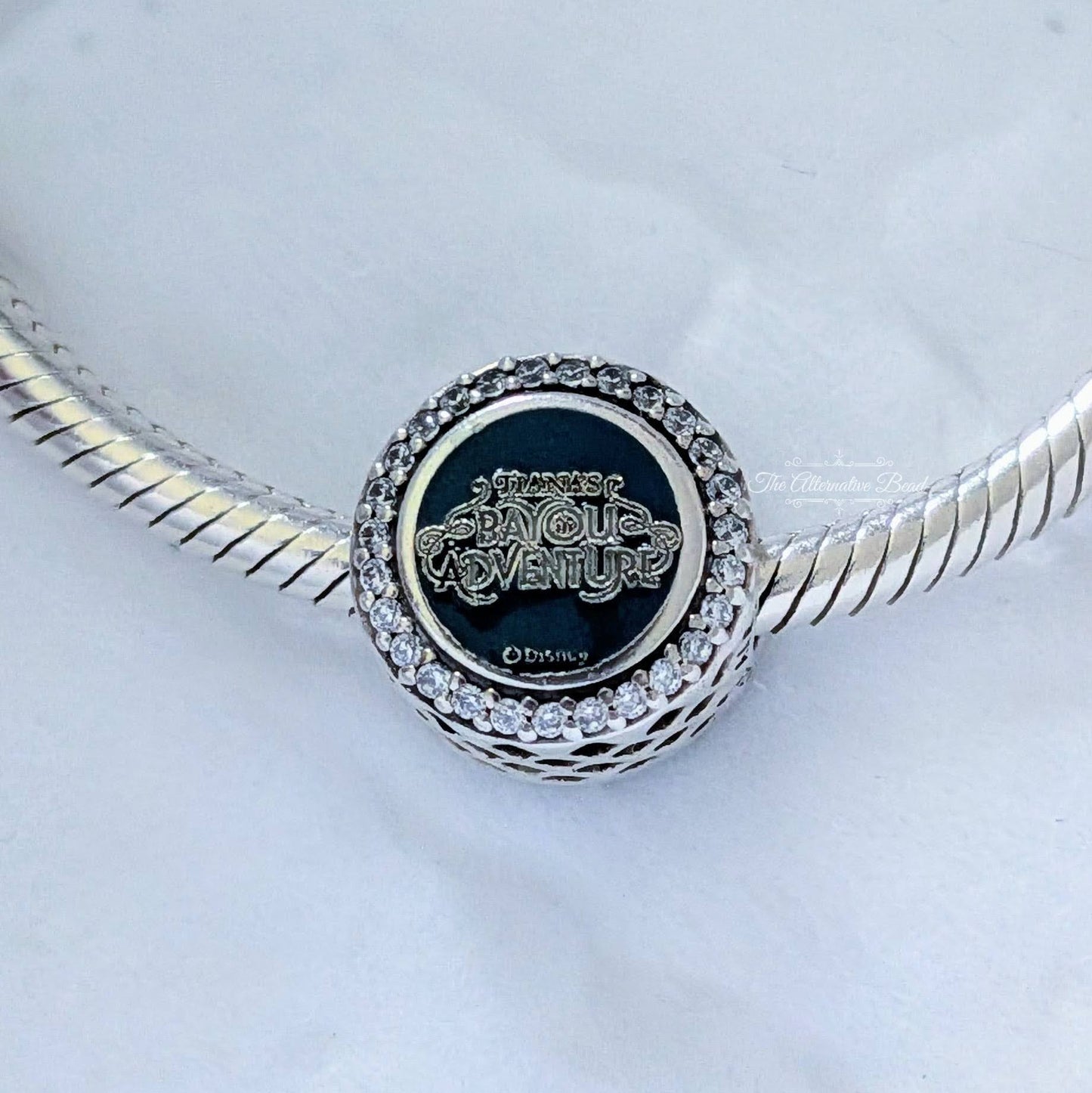Disney x Pandora Princess Tiana's Bayous Adventure Charm silver; multicolor sterling-silver; enamel Bead by The Alternative Bead. Your Jewelry Retailer from Germany