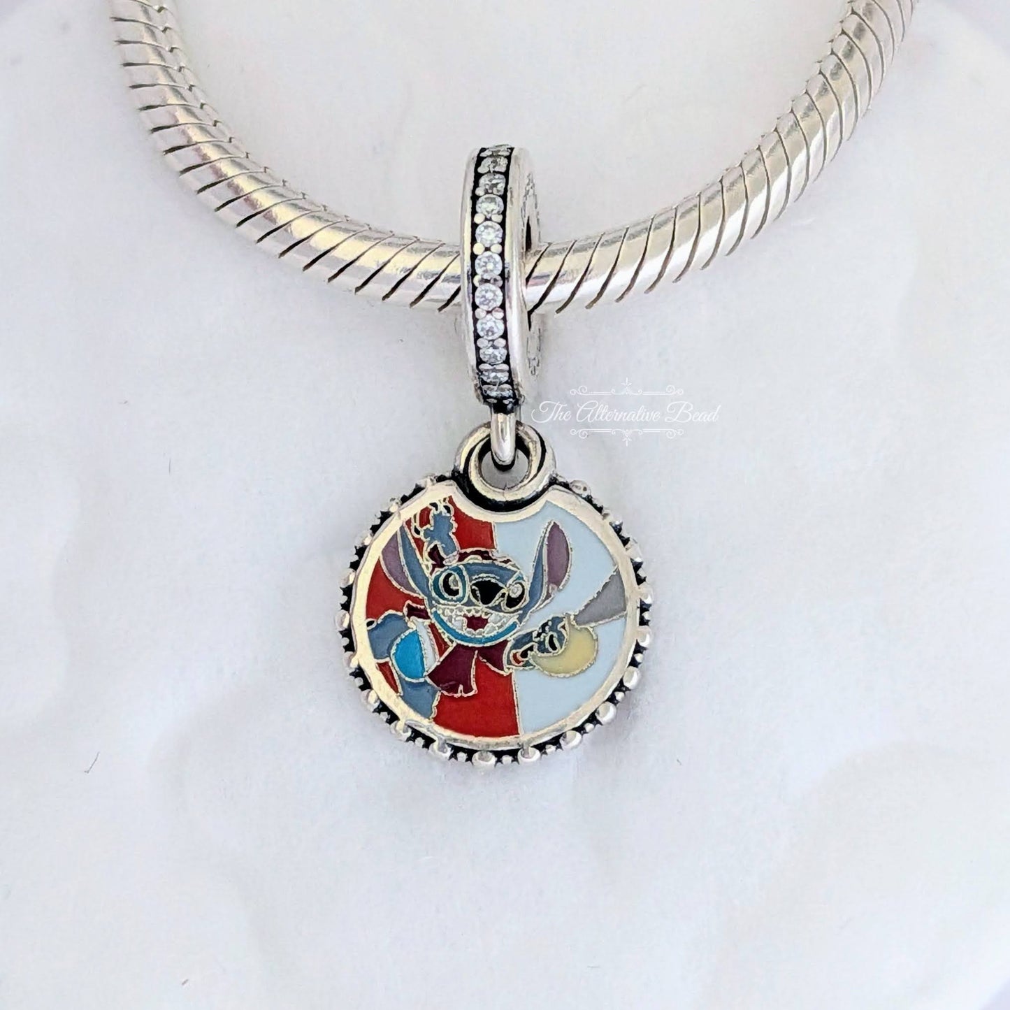 Disney x Pandora Cruise Line Stitch Dangle silver; multicolor sterling-silver; enamel Dangle by The Alternative Bead. Your Jewelry Retailer from Germany